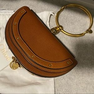 Chloe Nile Bracelet Minaudiere Caramel Brown